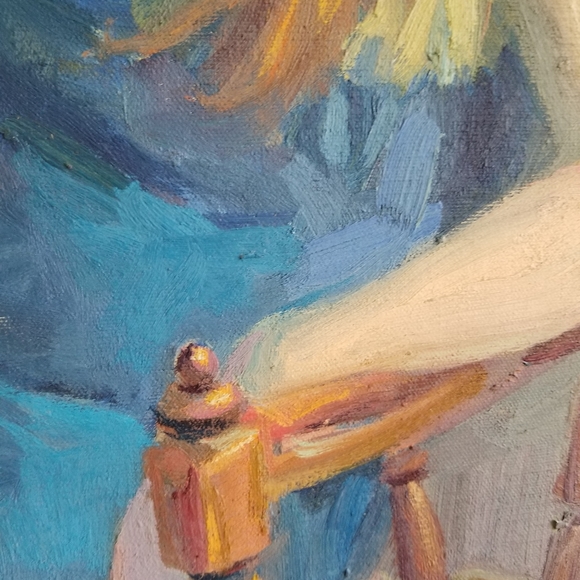 *SOLD* The Redhead,Original Oil on Canvas Portrait - Picture 9 of 11